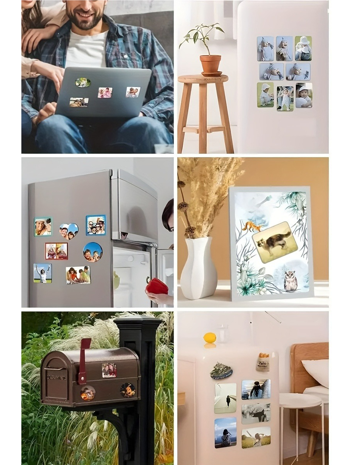 Personalized Photo Square Fridge Magnet